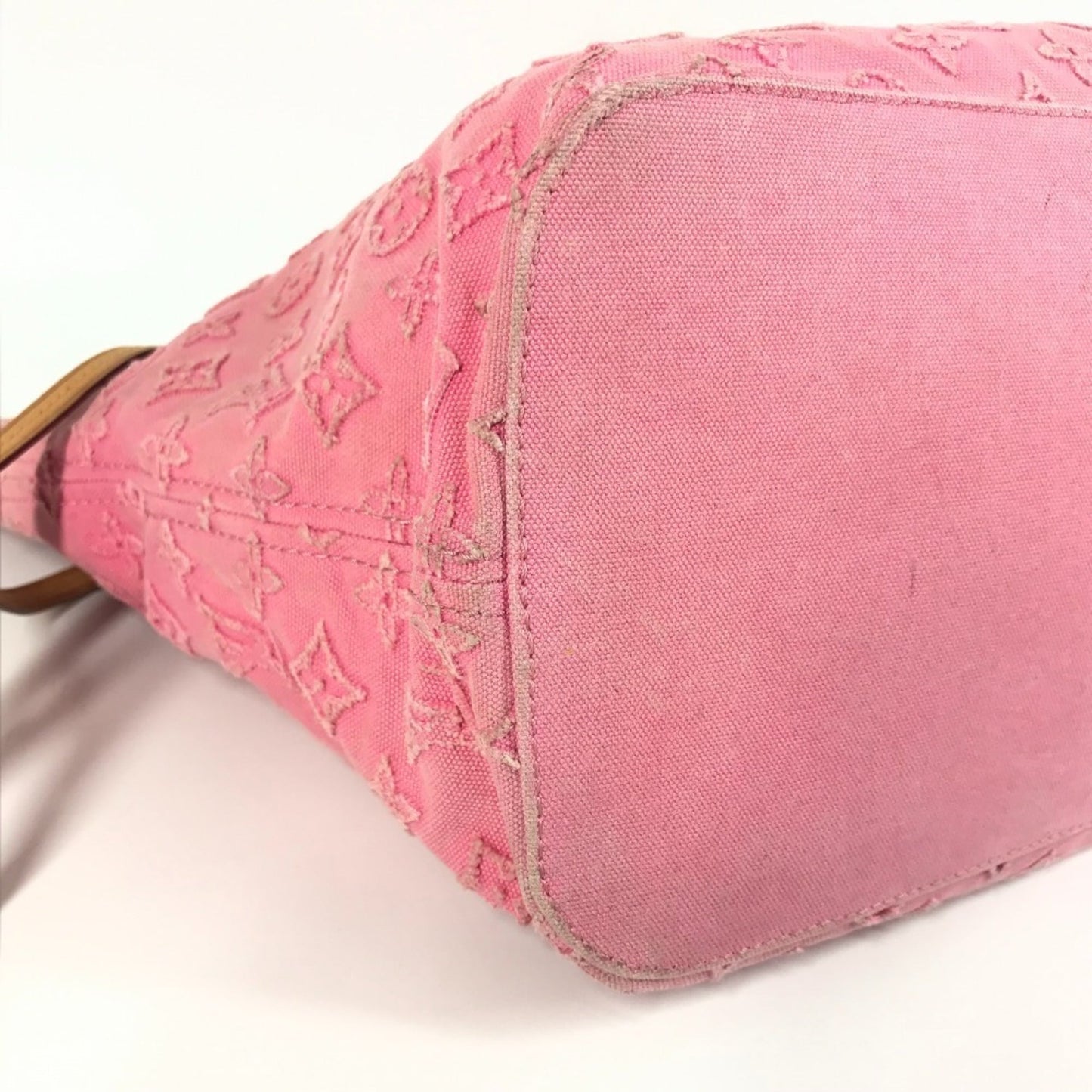 Louis Vuitton M40834 Monogram Stone Neverfull Mm Tote Bag Shoulder Leather Canvas