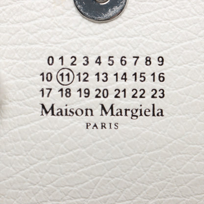 Maison Margiela 4-Stitch Chain Wallet Leather Bifold Crossbody Shoulder Bag