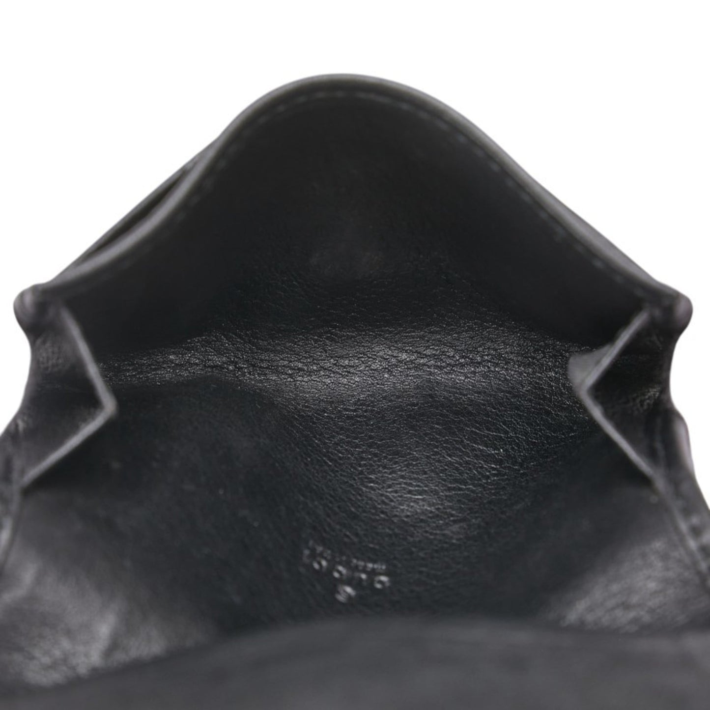 Gucci Guccissima Business Card Holder/Card Case 120965 Black Leather