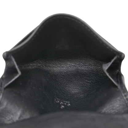 Gucci Guccissima Business Card Holder/Card Case 120965 Black Leather