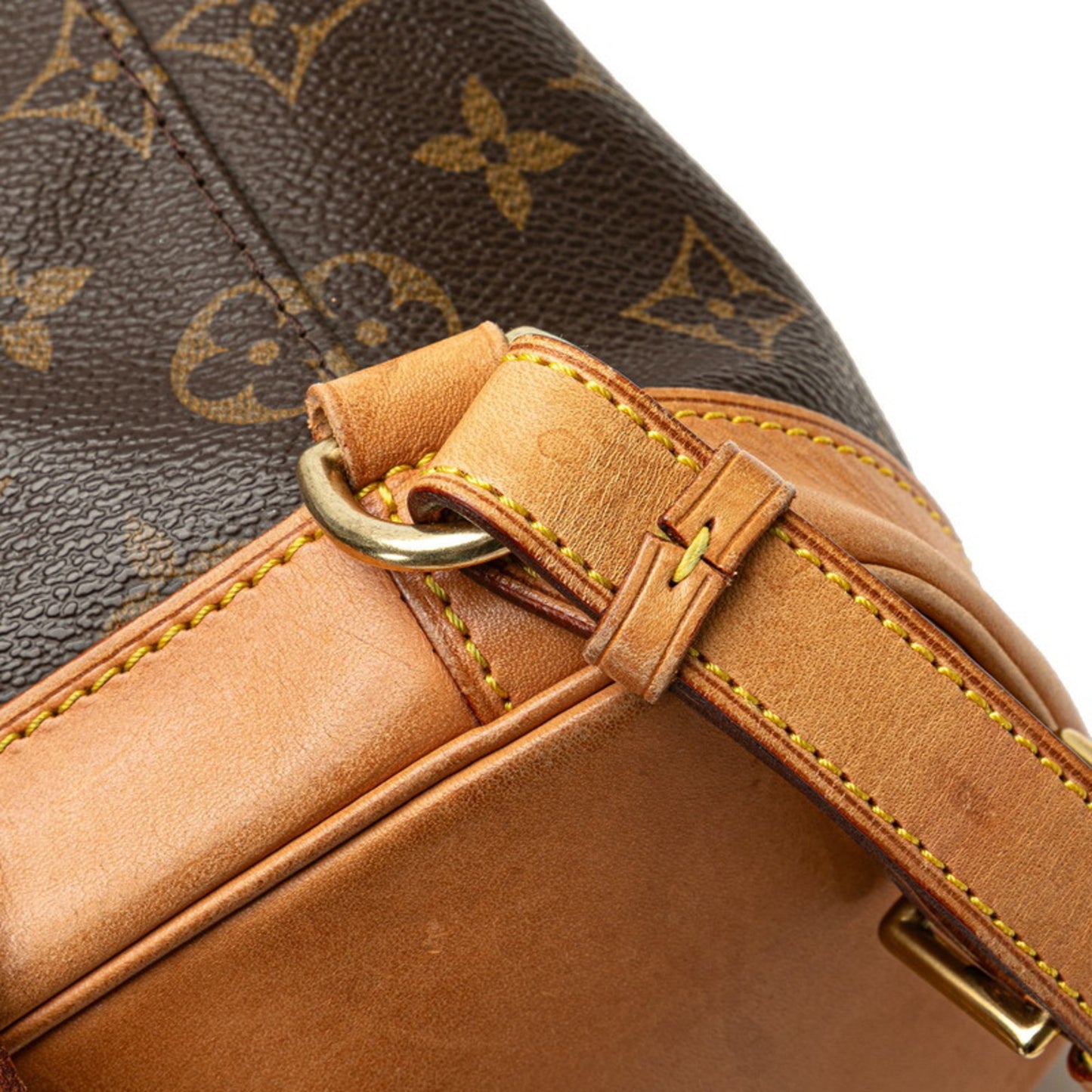 Louis Vuitton Monogram Montsouris Mm Backpack M51136 Brown Leather