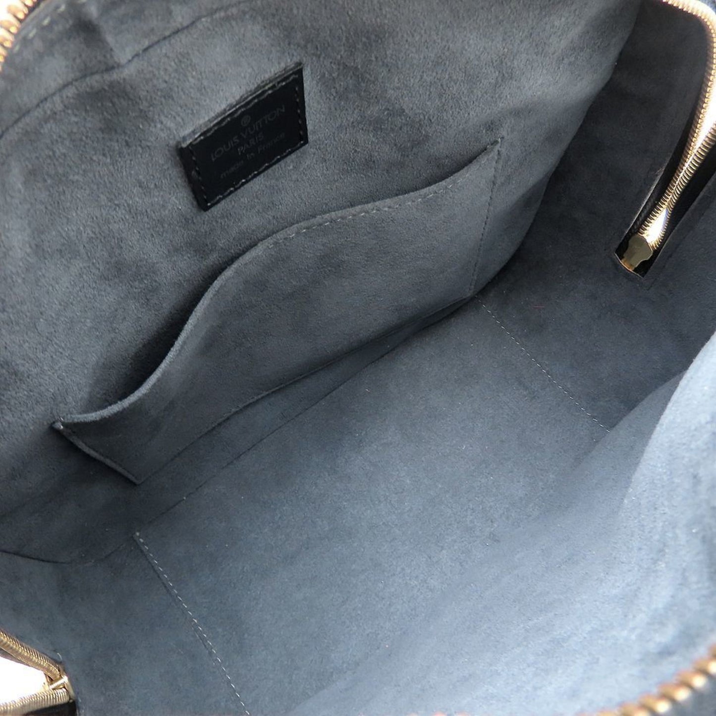 Louis Vuitton Epi Sablon M52042 Handbag In Noir And Creel Black