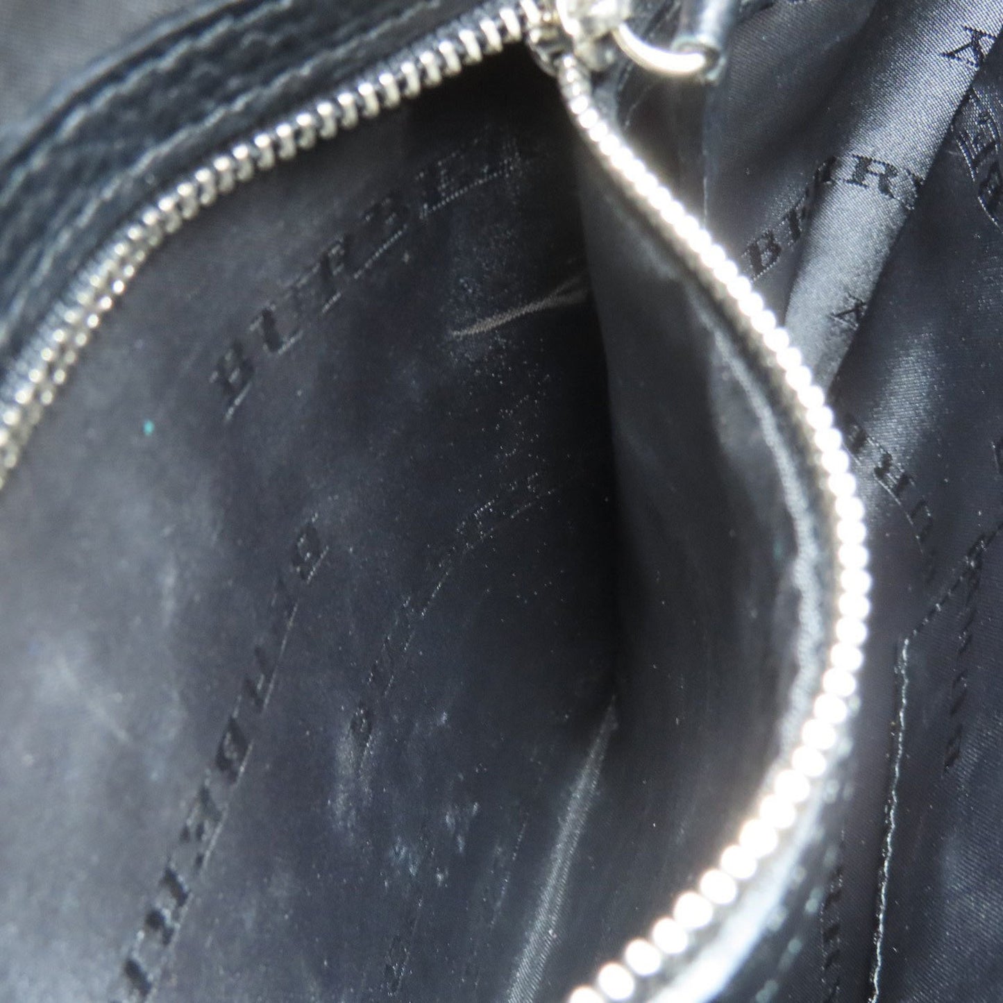 Burberry Nova Check Shoulder Bag Nylon Canvas Leather