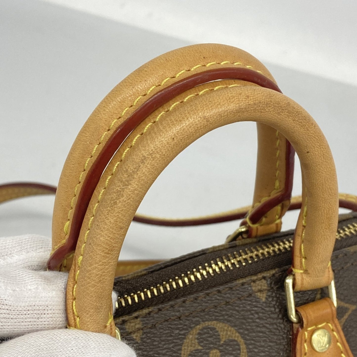 Louis Vuitton Monogram Mini Speedy Handbag M41534 Brown 2-Way Bag