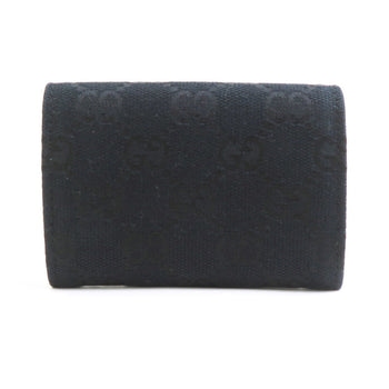 Gucci Wallet/Coin Case Gg Canvas Black