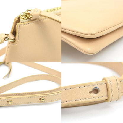 Chlo Chloe Faye Shoulder Bag In Pink Beige And Gold Leather