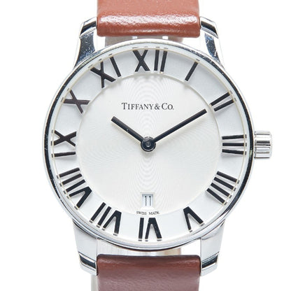 Tiffany & Co. Atlas Dome Date Quartz Watch With Silver Dial