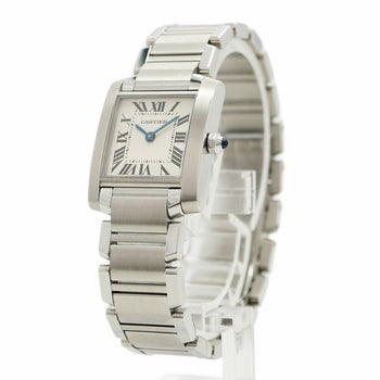 Cartier Tank Franaise Sm W51008Q3 Ivory Dial