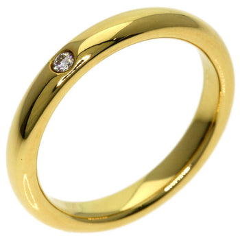 Tiffany & Co. Stacking Band Single Diamond Ring In 18K Yellow Gold