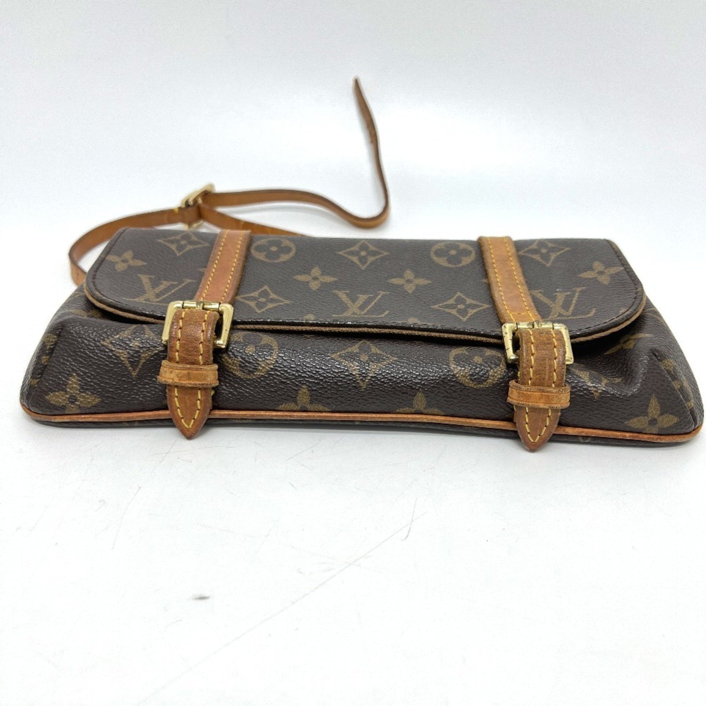 Louis Vuitton M51159 Monogram Canvas Pochette Marel Bag