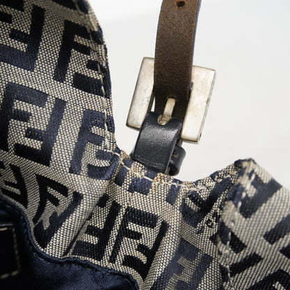 Fendi Zucchino Nylon Canvas Handbag Navy