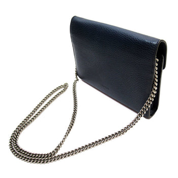Gucci Dionysus Chain Wallet Leather Navy