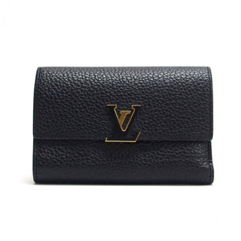 Louis Vuitton Portefeuille Capucines Tri-Fold Wallet Black