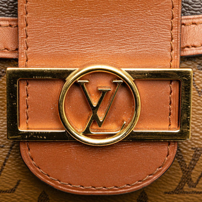 Louis Vuitton Monogram Reverse Dauphine Mm Shoulder Bag/Handbag 2-Way M45958 Brown Leather