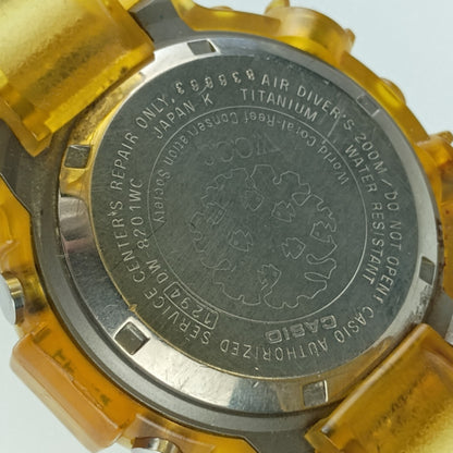 Casio Casio Watch Master Of G - Sea G-Shock Frogman G-Shock Frogman Dw-8201Wc-7T Yellow Titanium