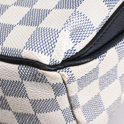 Louis Vuitton Damier Chance Matchpoint Shoulder Bag In White And Navy
