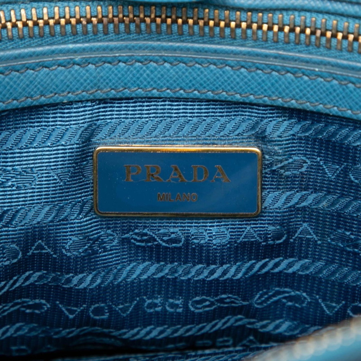 Prada Galleria Triangle Logo Plate Handbag/Shoulder Bag