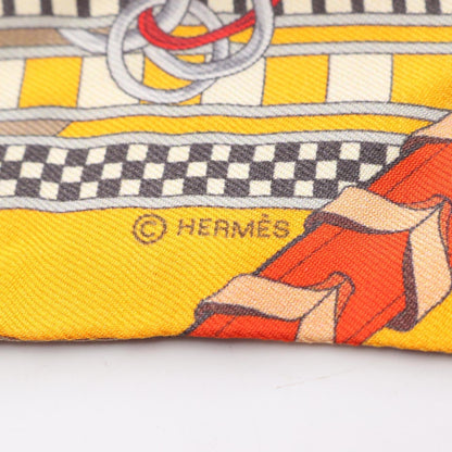 Hermes Herms Twilly Brides Et Gris Silk Scarf For Women
