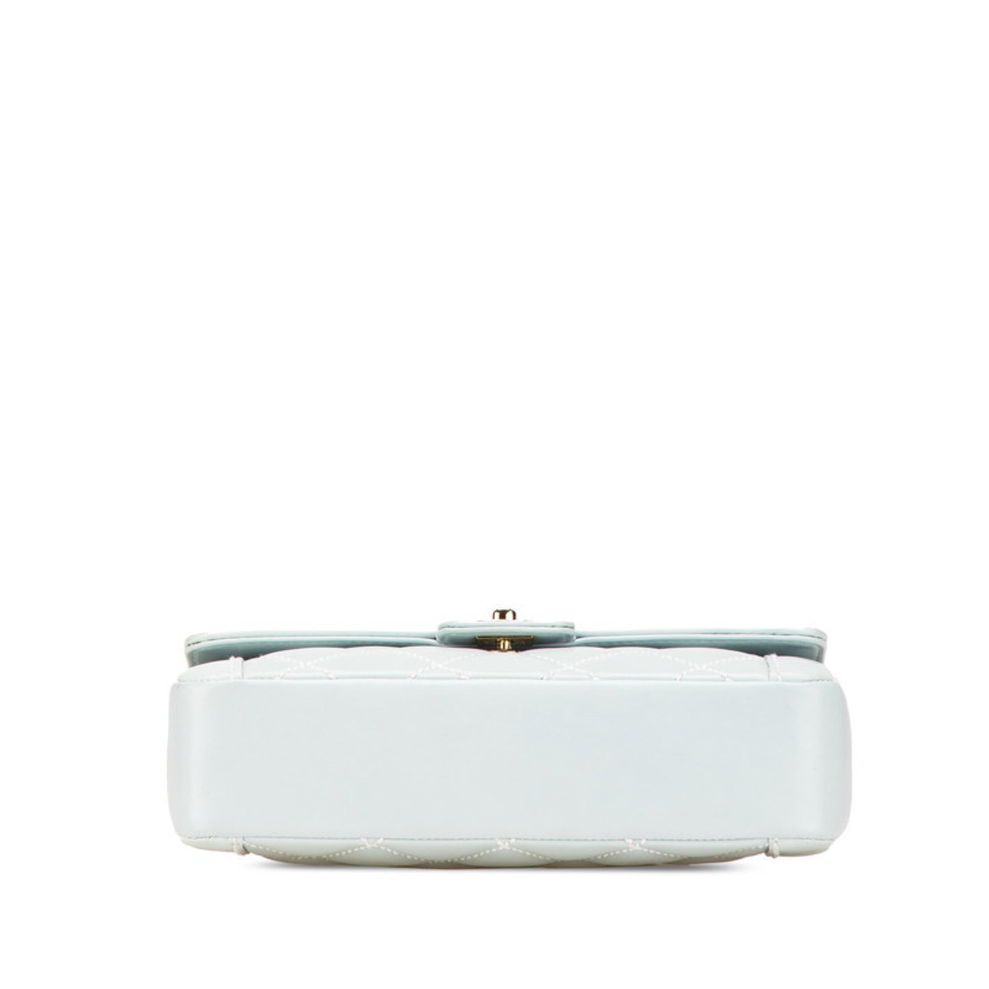 Chanel Coco Mark Wild Stitch Handbag In Light Blue Lambskin