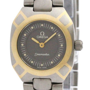 Omega Seamaster Polaris 18K Gold Steel Quartz Watch 796.1022