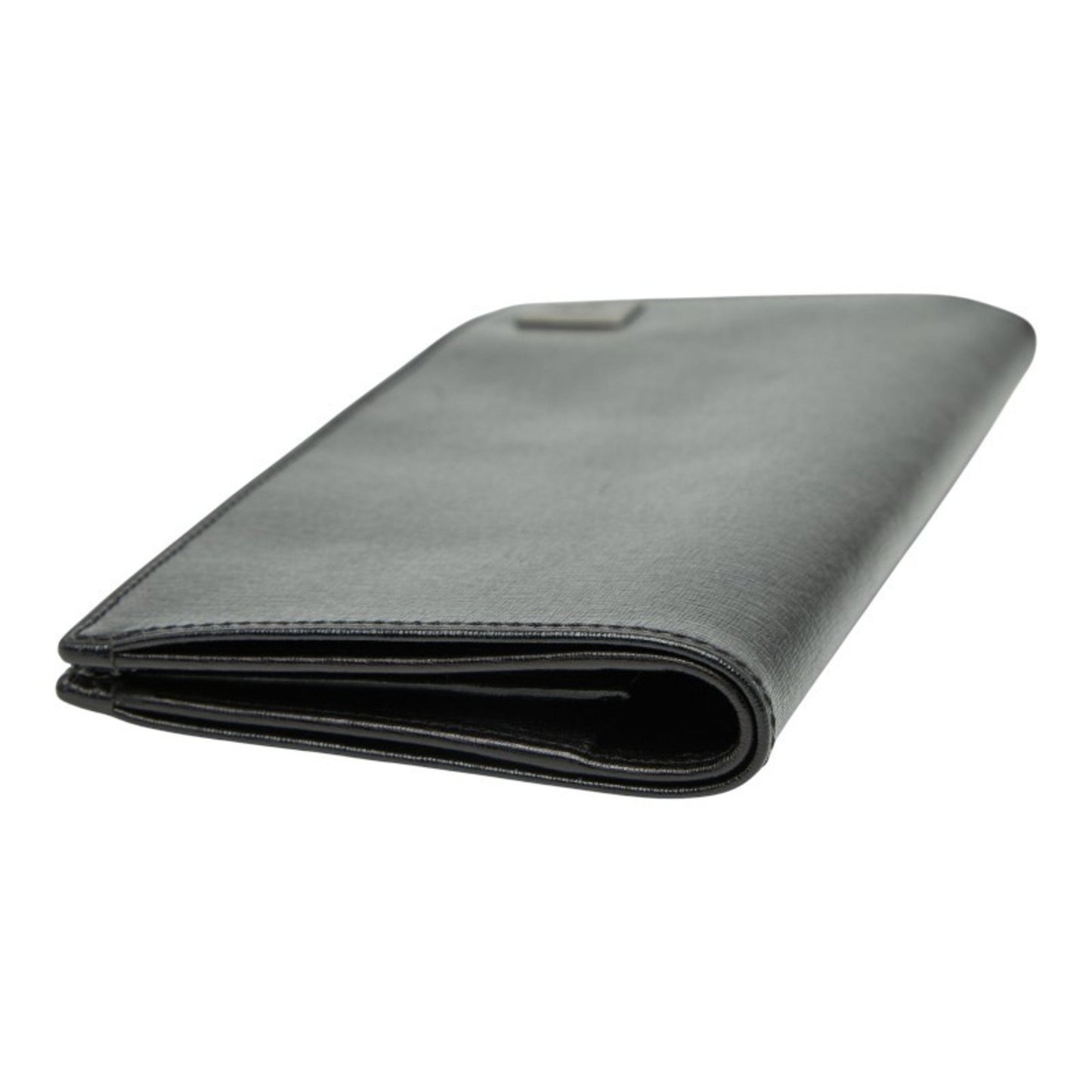 Hermes Herms Gm Fouletour Round Zip Long Wallet In Black