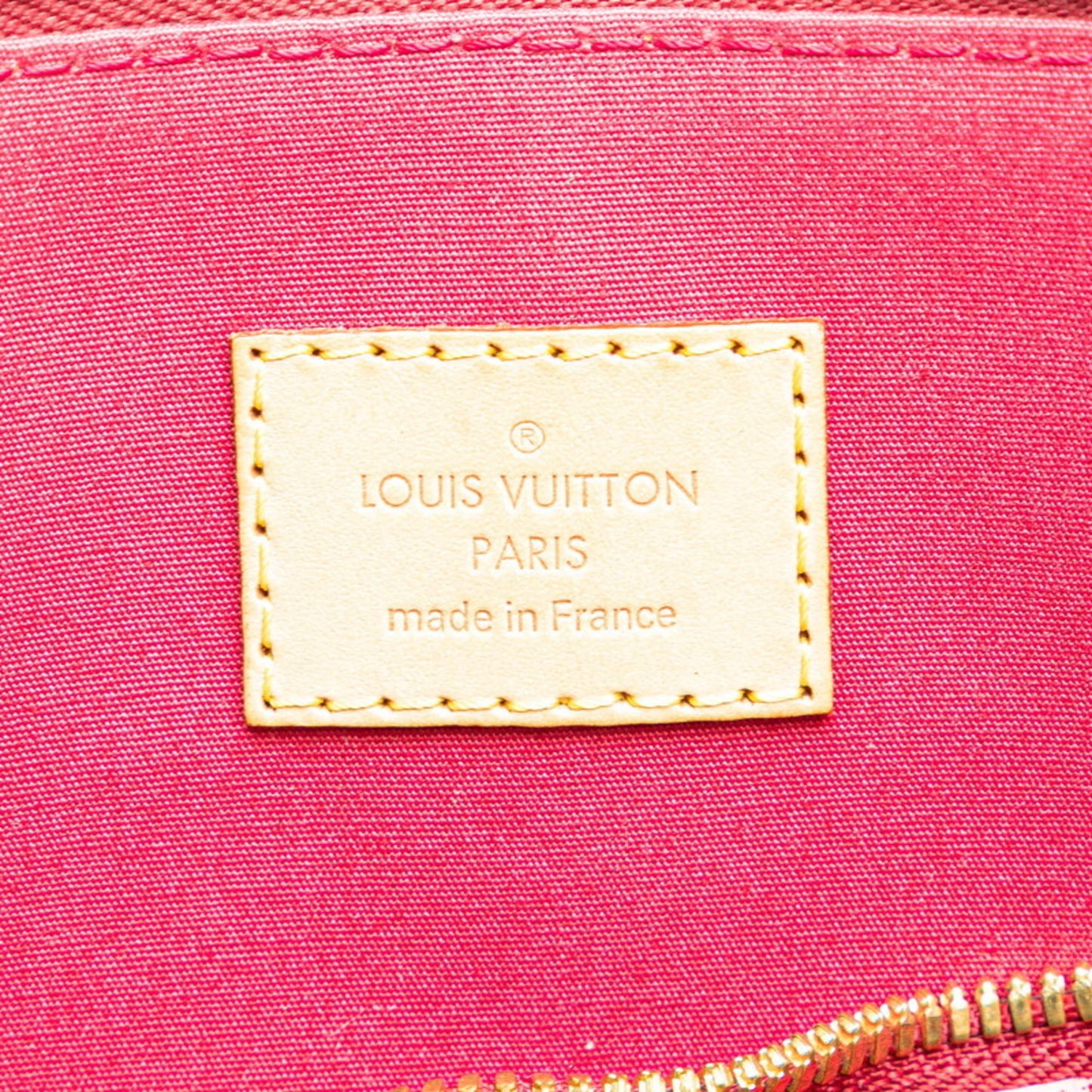 Louis Vuitton Monogram Vernis Alma Pm Handbag M91693 Rouge Grenadine Red Patent Leather