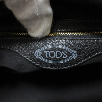 Tod'S Multi-Pocket Leather Handbag In Black