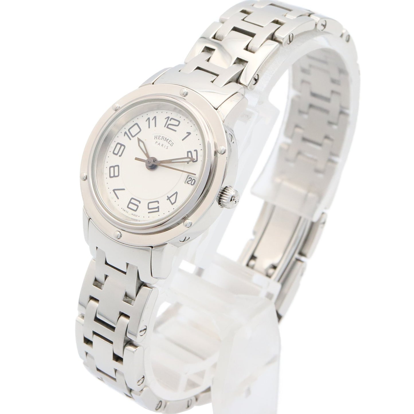 Herms Clipper Classic Stainless Steel Watch For Women