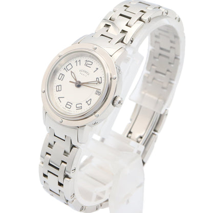 Herms Clipper Classic Stainless Steel Watch For Women