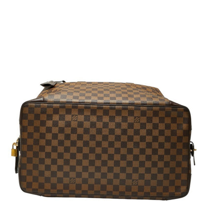 Louis Vuitton Damier Vase Lav Boston Bag N41537 Brown Leather
