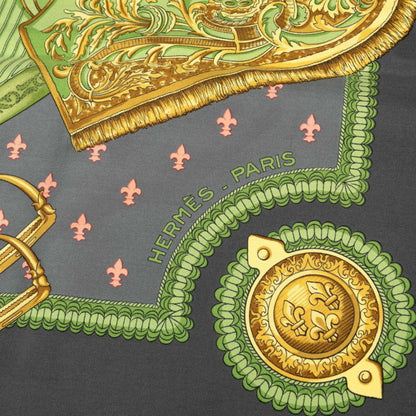 Hermes Herms Carr 90 Selles A Housse Scarf/Muffler