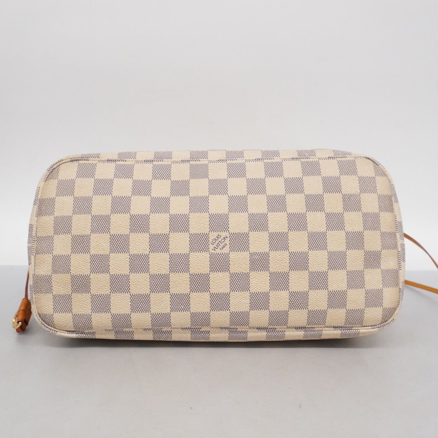 Louis Vuitton Damier Azur Neverfull Mm Tote Bag N51107 White