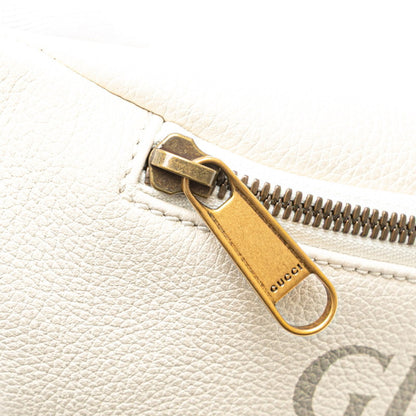 Gucci Logo Print Waist Bag/Body Bag 527792 In White