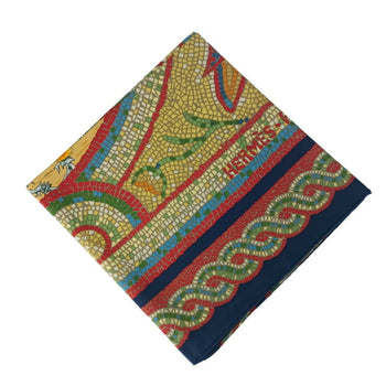 Hermes Scarf/Muffler Carr 90 Sous Le Cedre Multicolor Silk