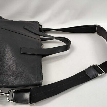 Coach Tote Bag Thompson Crossbody Foldover 70493 Black Leather