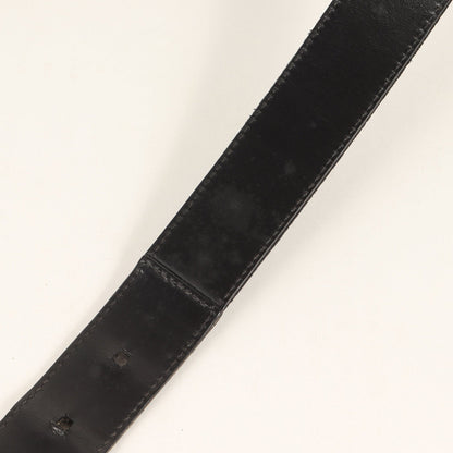 Gucci Reversible Square Buckle Gg Canvas And Leather Belt