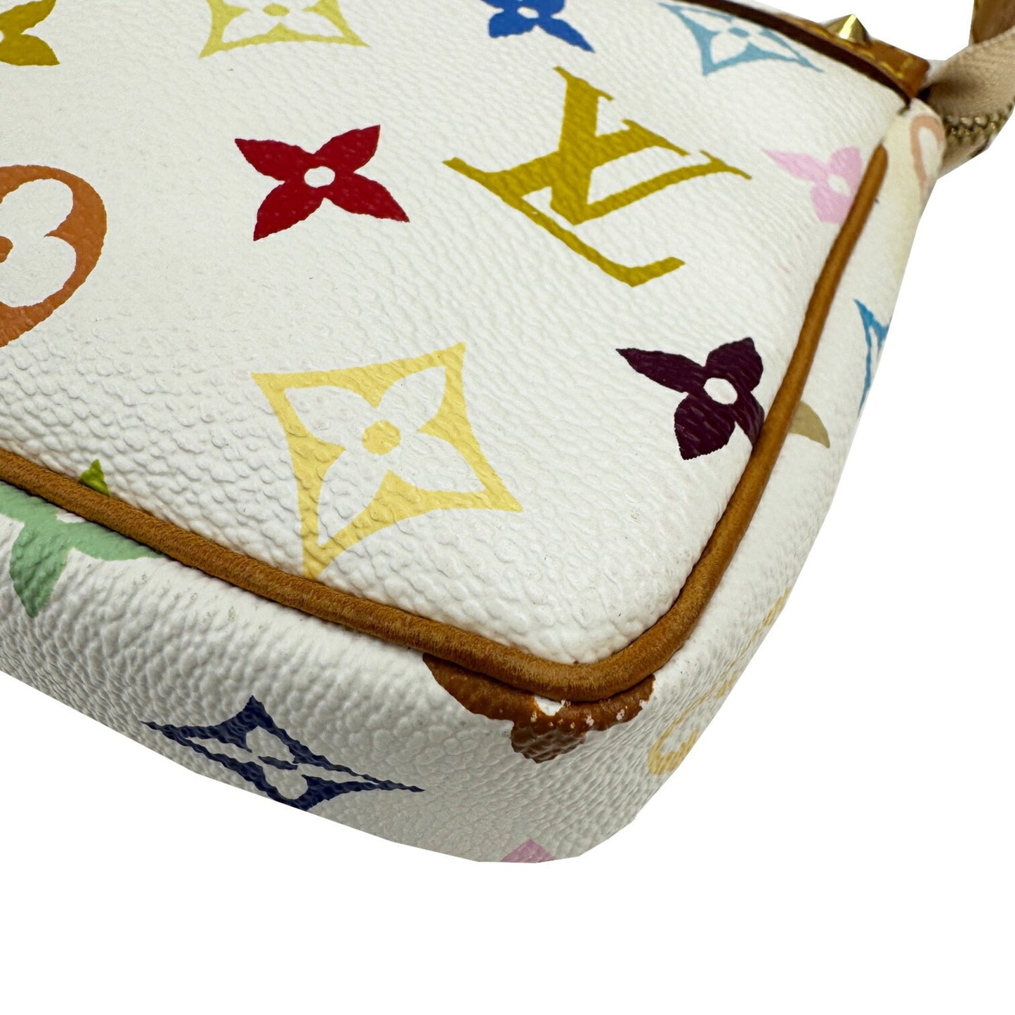 Louis Vuitton Pochette Accessoires Monogram Multicolore Blanc White M92649 Handbag