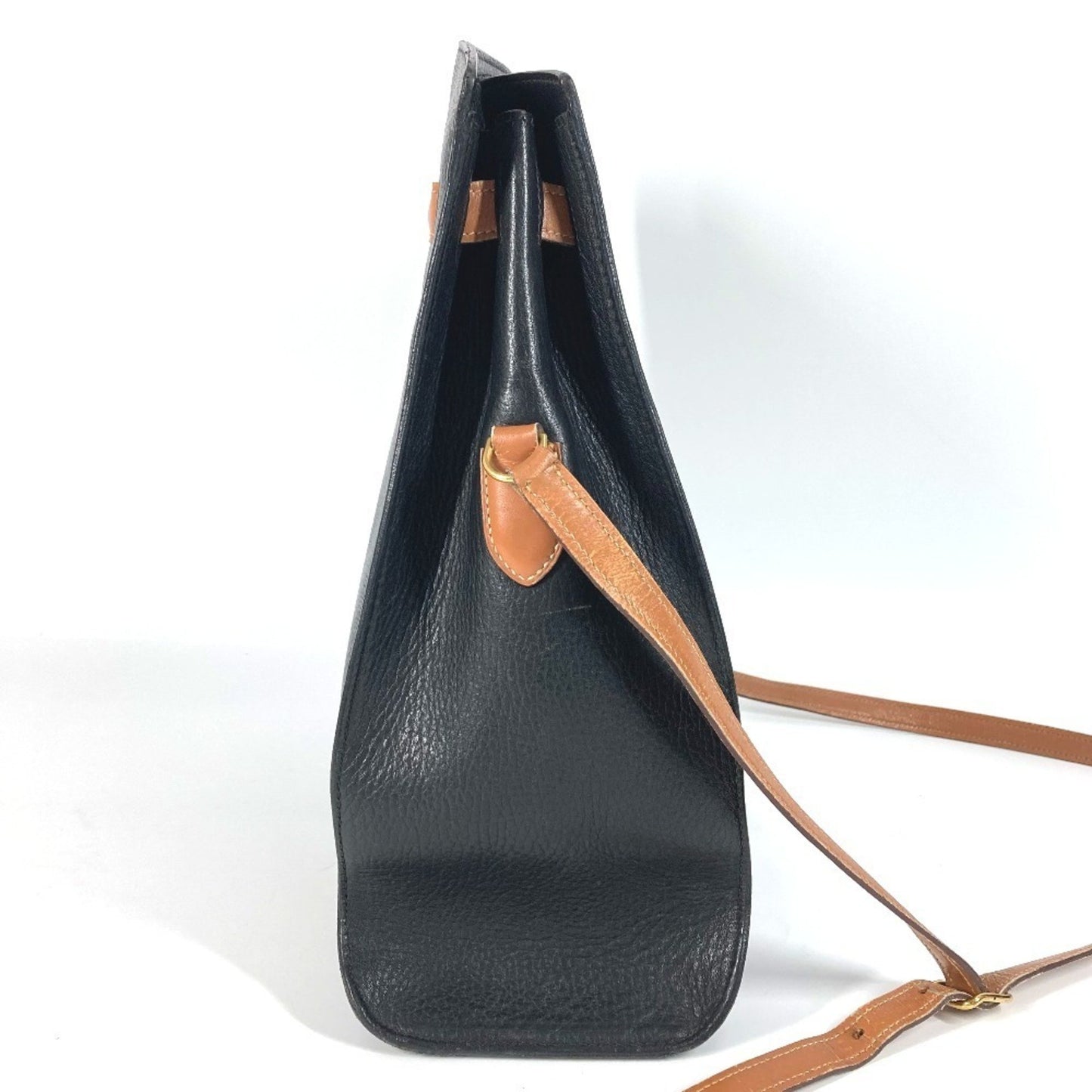 Hermes Vintage Kelly Sport Gm Two-Tone Ardennes Shoulder Bag