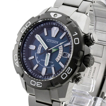 Citizen Promaster Marine As7145-69L H112-R012487 Blue Quartz Watch Radio Solar A-157972