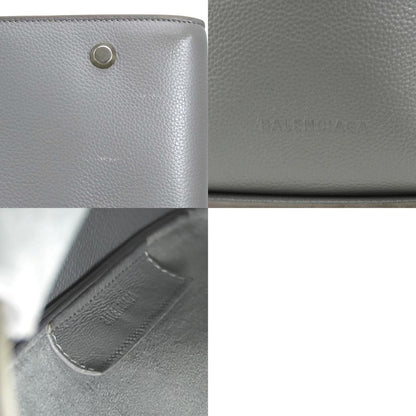 Balenciaga Shoulder Bag North South Leather Grey