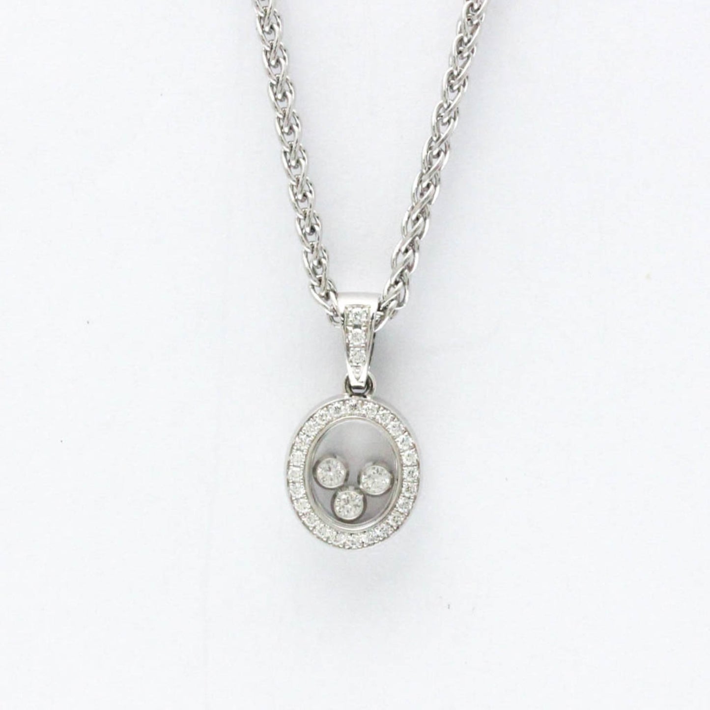 Chopard Happy Diamonds Necklace 79/2073-20 White Gold (18K) Diamond Women