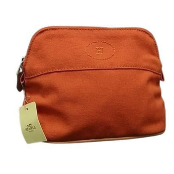 Hermes Bolide Mini Pouch 101629M Orange Cotton