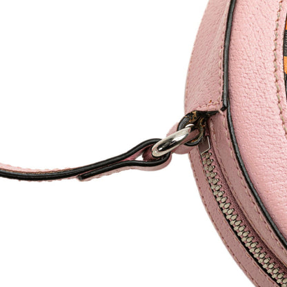 Gucci Gg Psychedelic Shoulder Bag 603938 Pink Multicolor Pvc Leather