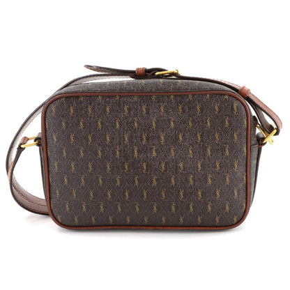Saint Laurent Le Monogram Camera Shoulder Bag In Brown Leather