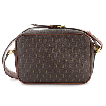 Saint Laurent Le Monogram Camera Shoulder Bag In Brown Leather