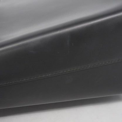 Salvatore Ferragamo Gancini Leather Handbag In Black For Women