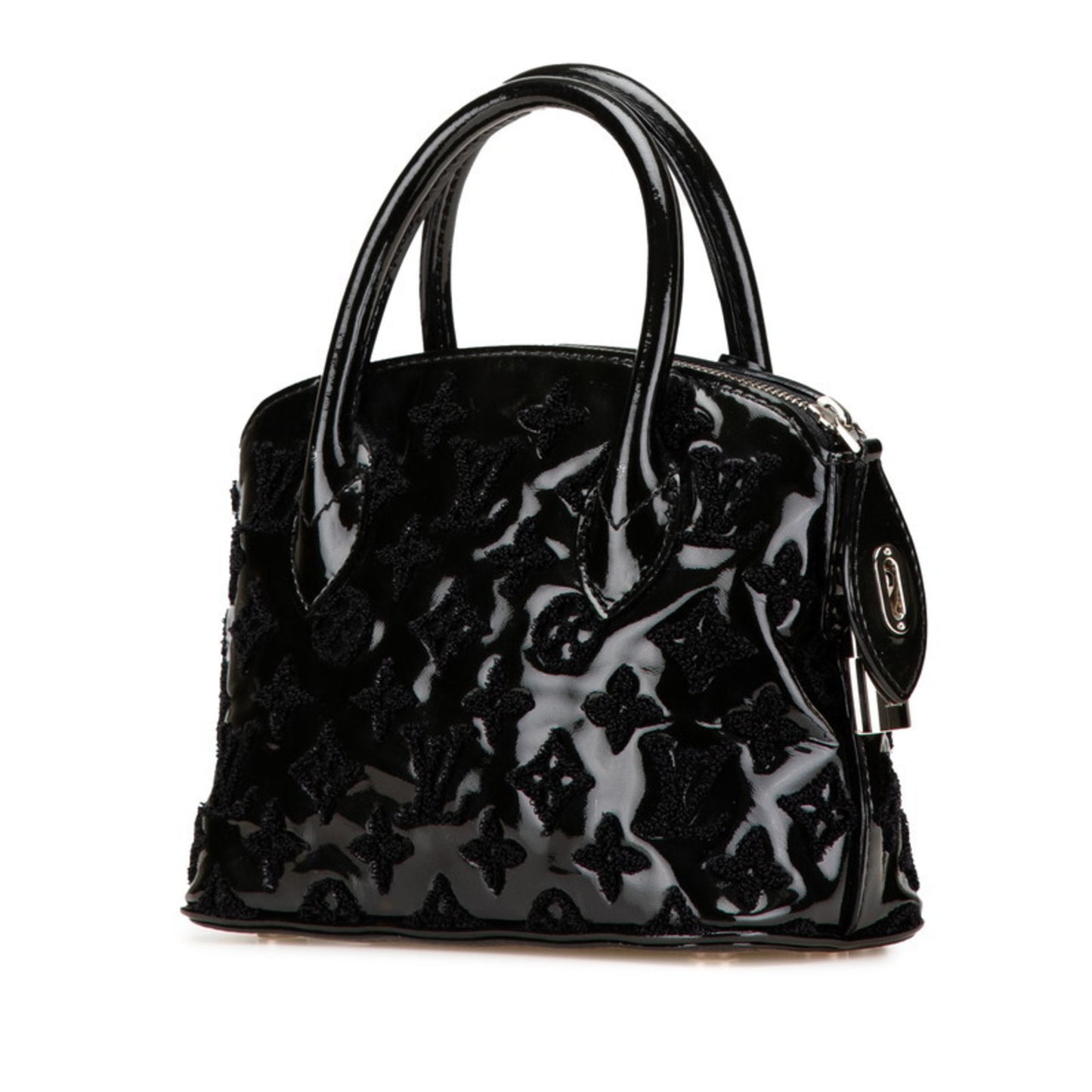 Louis Vuitton Monogram Vernis Lockit Bb Bouclette Handbag M40770 Noir Black Patent Leather