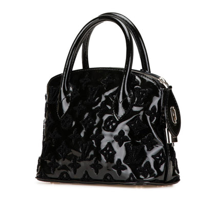 Louis Vuitton Monogram Vernis Lockit Bb Bouclette Handbag M40770 Noir Black Patent Leather