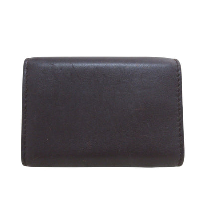Yves Saint Laurent Saint Laurent Paris Ysl Line Origami Tiny Wallet Tri-Fold Brown Black