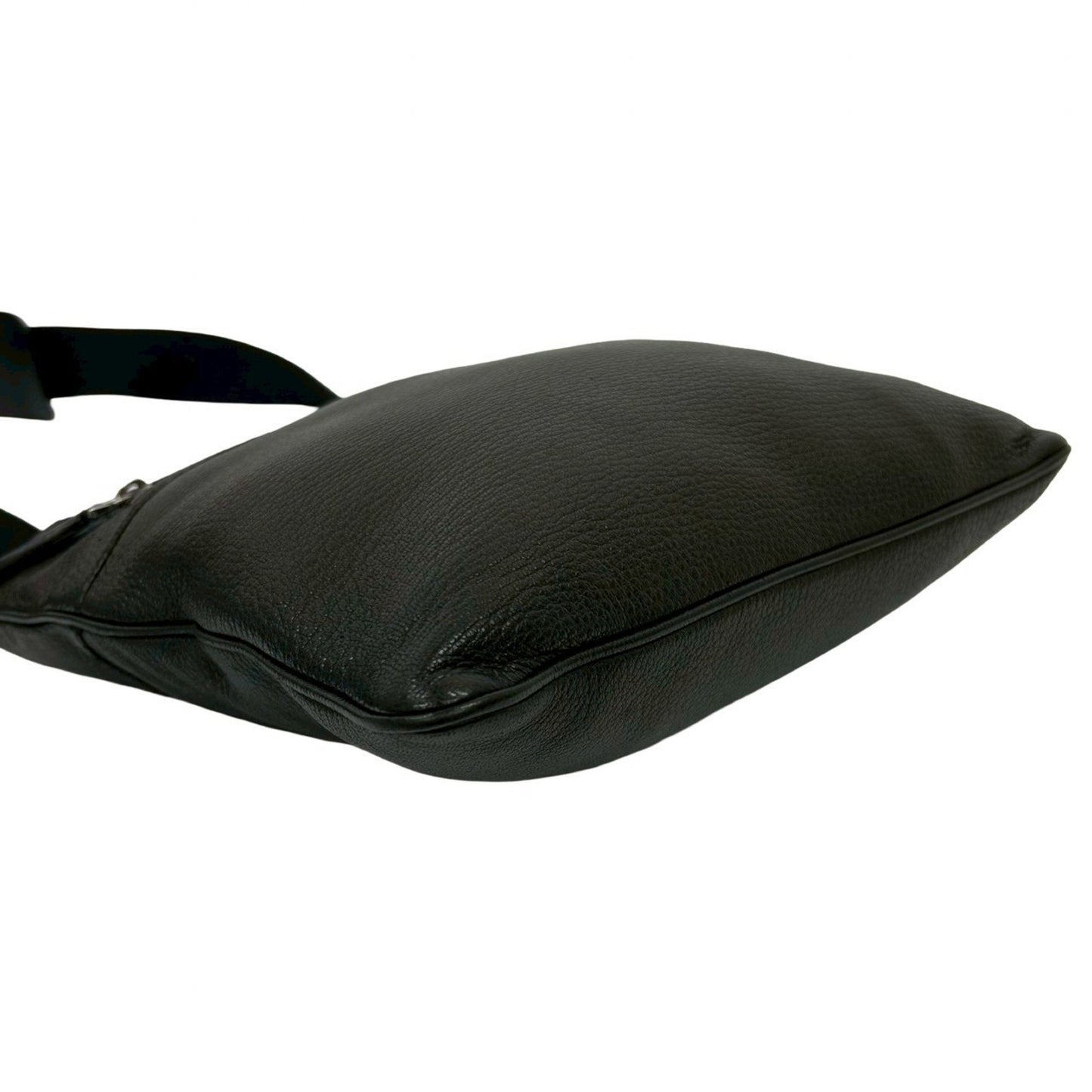 Prada Prada Logo Engraved Leather Shoulder Bag